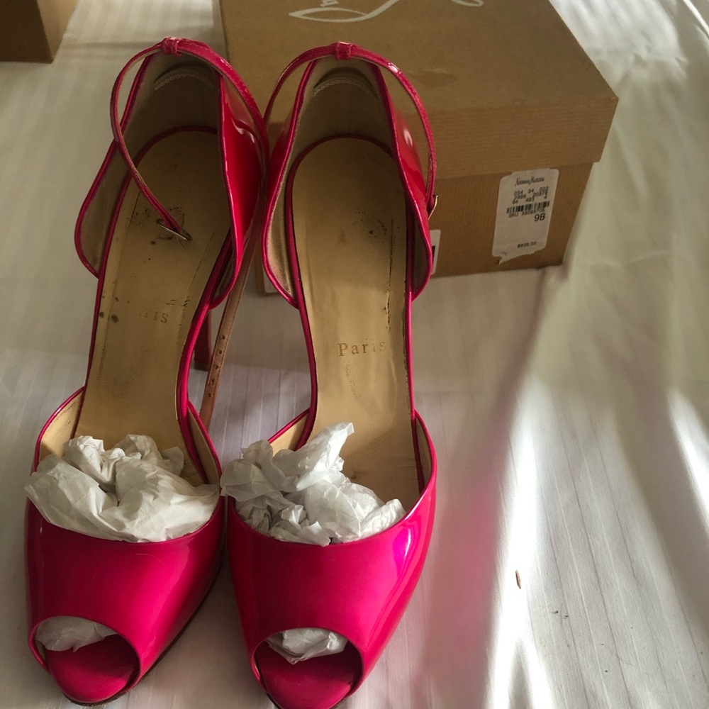 Christian Louboutin Hot Pink D’Orsay Heels size 39